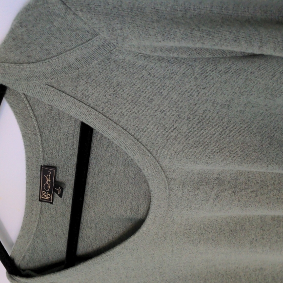 DG2 Diane Gilman Sz L Green Polyester Spandex High Low Top - Picture 2 of 5